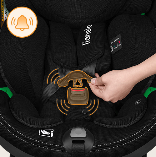 Lionelo Harmony i-Size Black Carbon Bamboo — Kindersitz